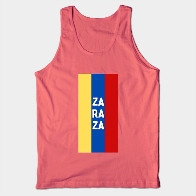 Zaraza City in Venezuelan Flag Colors Vertical Tank Top by aybe7elf